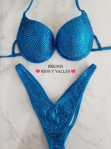 Capri Blue Full Bling