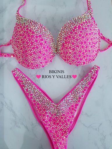 Crystal neon pink